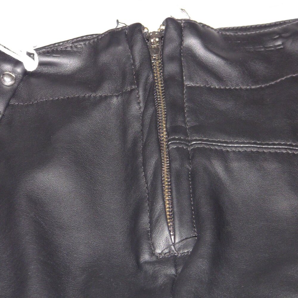 Telepatia Black Pleather Studded Skort - NWT - size M - Picture 3 of 11